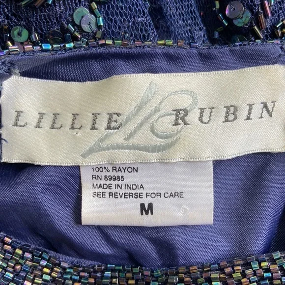 Lillie Rubin Floral Beaded Gown - Picture 17 of 17